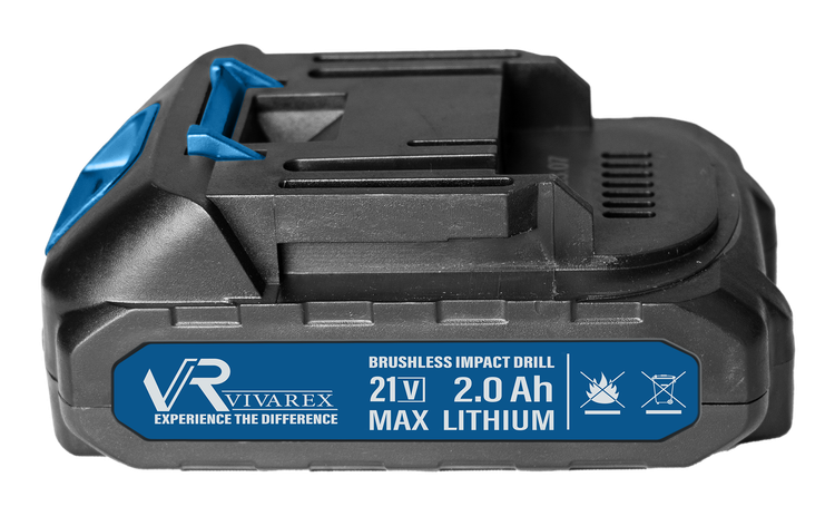 دریل چکشی دو باطری موتور براشلس ویوارکس VR1810V-IBL