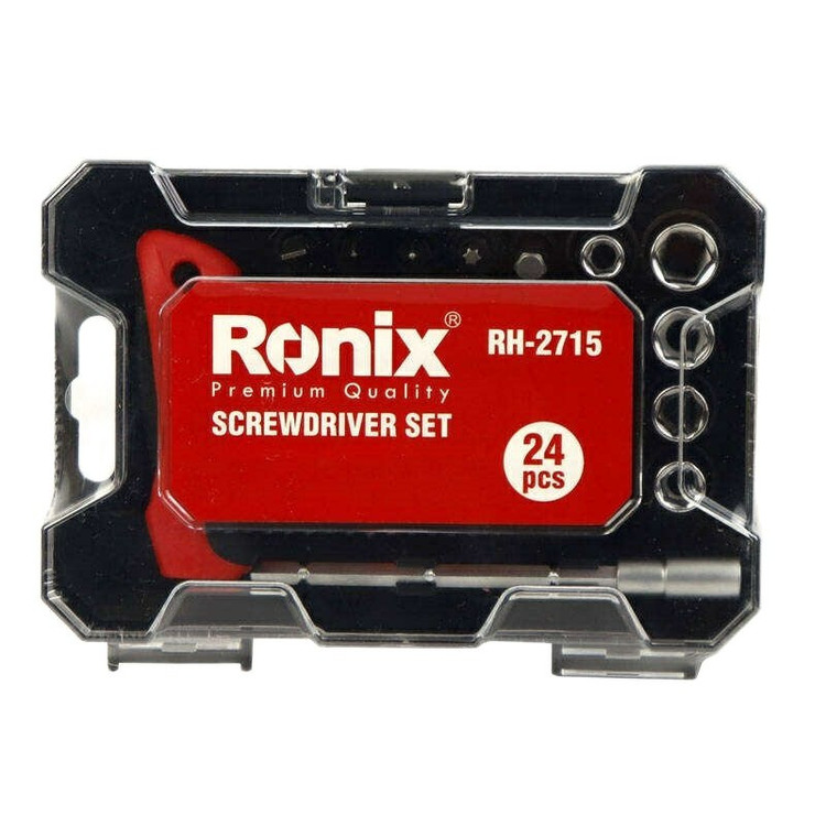 رابط سری پیچ گوشتی رونیکس مدل H2715R بسته 24 عددی
