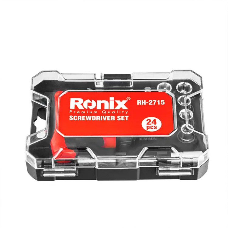 رابط سری پیچ گوشتی رونیکس مدل H2715R بسته 24 عددی