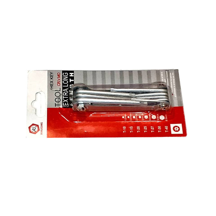آچار آلن ستاره ای هکس کی تولز مدل PA 2501 مجموعه 8 عددی
