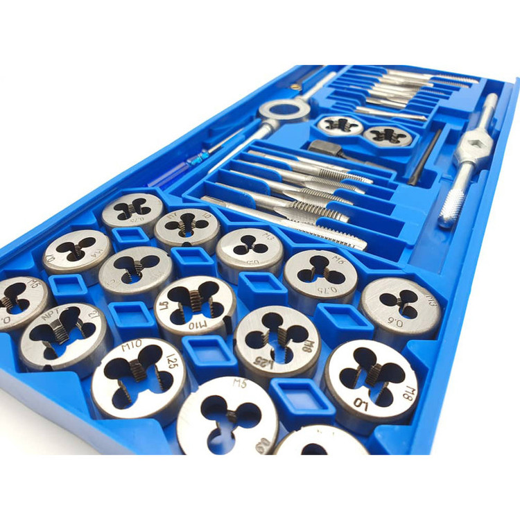 مته حدیده قلاویز و حدیده مدل TAP-AND-DIE-SET مجموعه 40 عددی