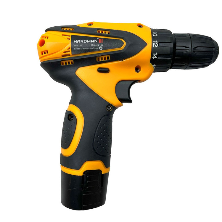 دریل شارژی 10 میلیمتری 18 ولت هاردمن مدل 18W-2103